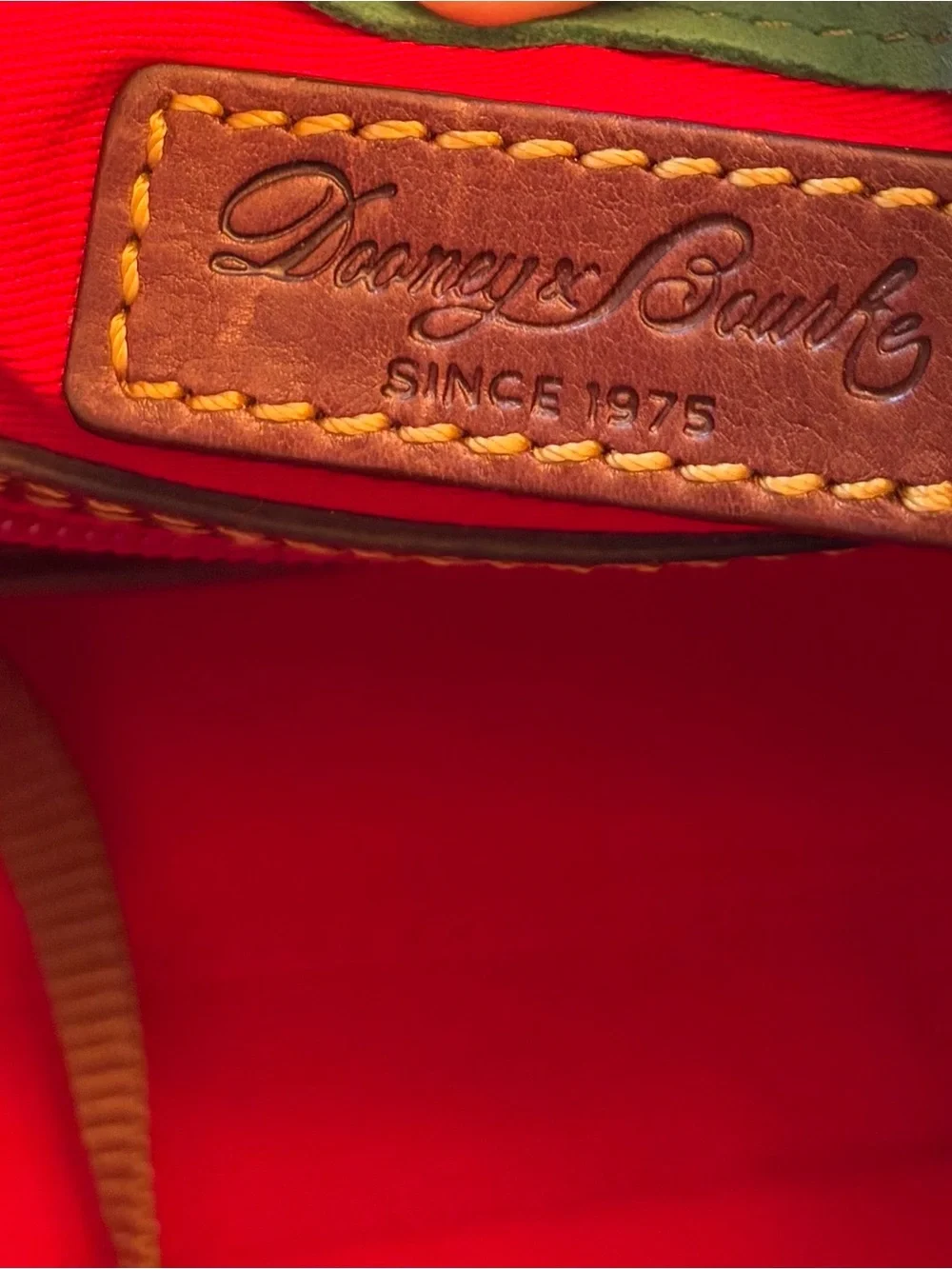 Dooney & Bourke Chestnut Brown Florentine Mini Satchel. - Picture 8 of 9
